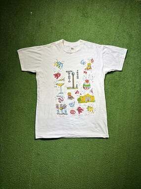 Vintage 90s San Antonio Texas Graphic T-Shirt Single Stitch White